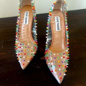 Steve Madden Point Toe stiletto pump, multicolor spike
